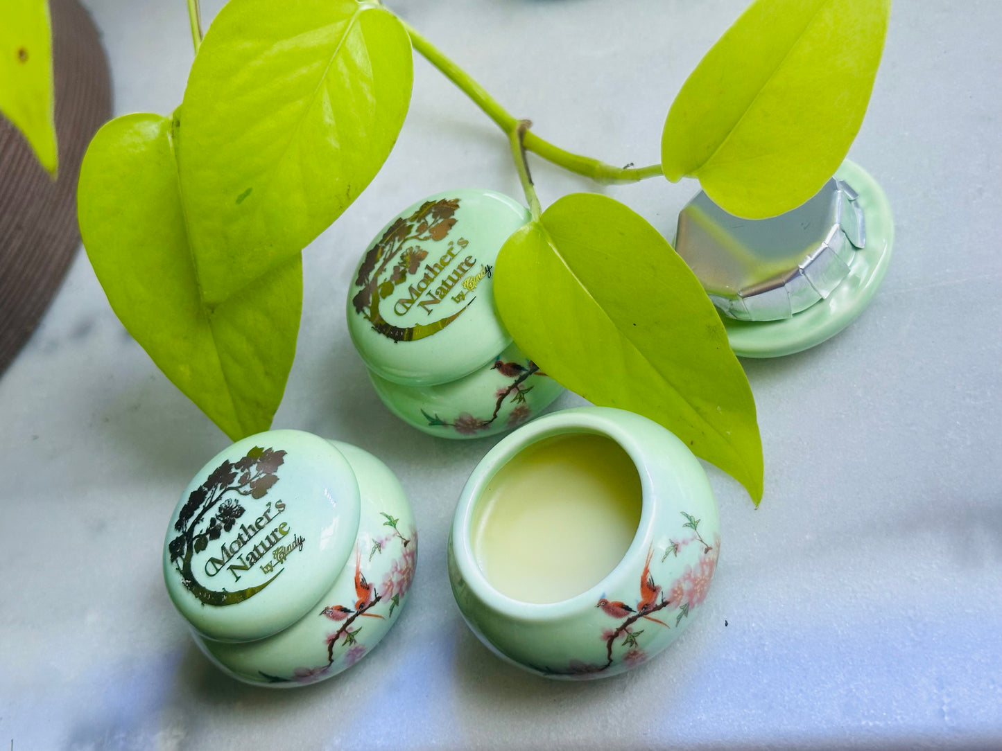 Our Most Luxurious Lip Balm in a Porcelain Jar | The most Moisturizing Lip Balm| Moisturizer | With Essential Oils | Free of Dyes,Fragrance - Hand Made Natural & Cruelty-Free soothing