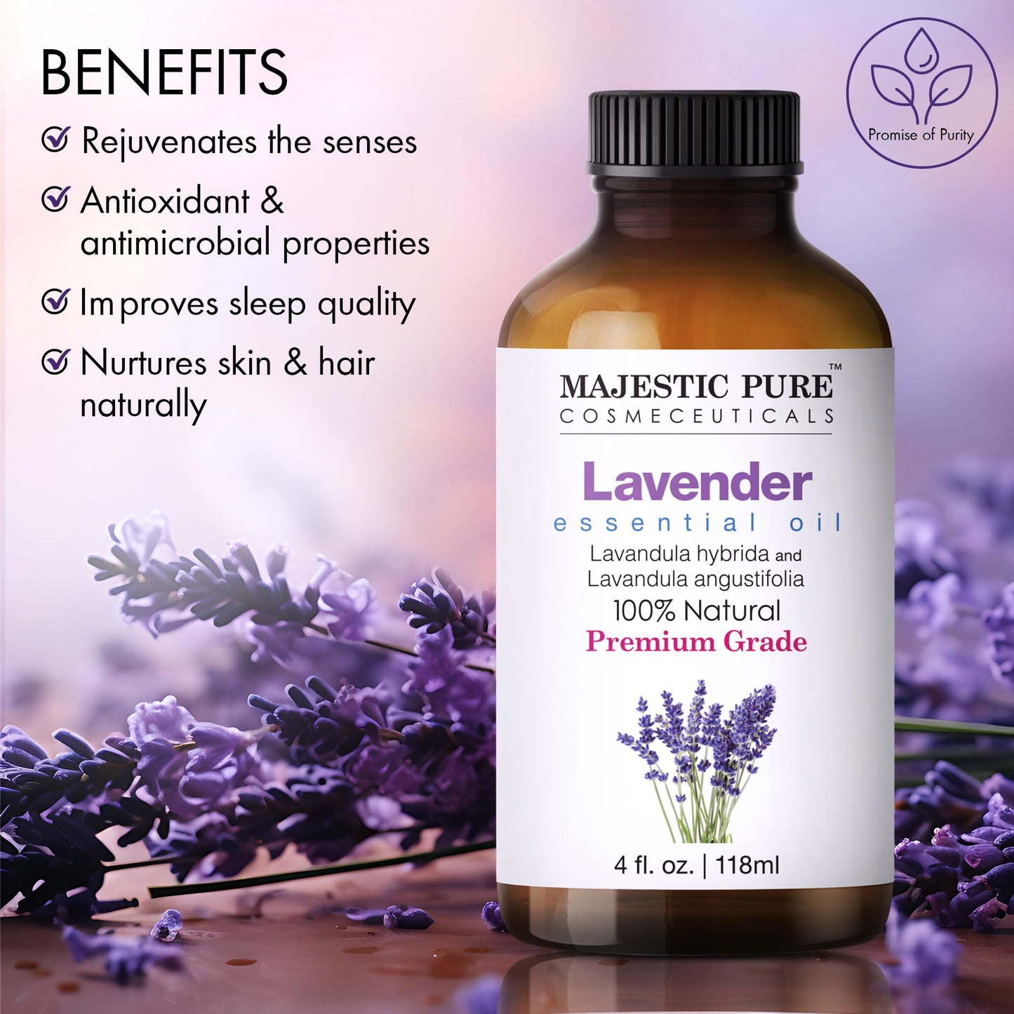 Lavender Soap bar | Moisturizer, made with lavender essential oil, Clay, shea butter | Anti-Stress - Exfoliant 100% Hand made & Cruelty-Free