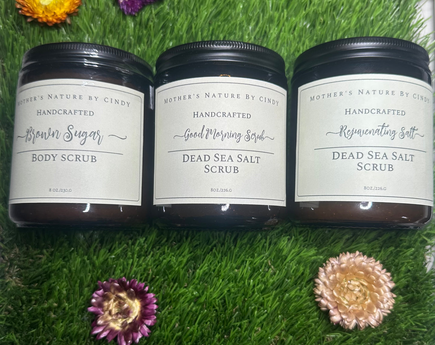Good Morning Scrub-Rejuvenate Scrubs / Glow Naturally | Body Dead Sea salt & sugar Scrubs | Certified Pure Essential Oils | Free of Paraben & Sulfate- Hand made Natural & Cruelty-Free