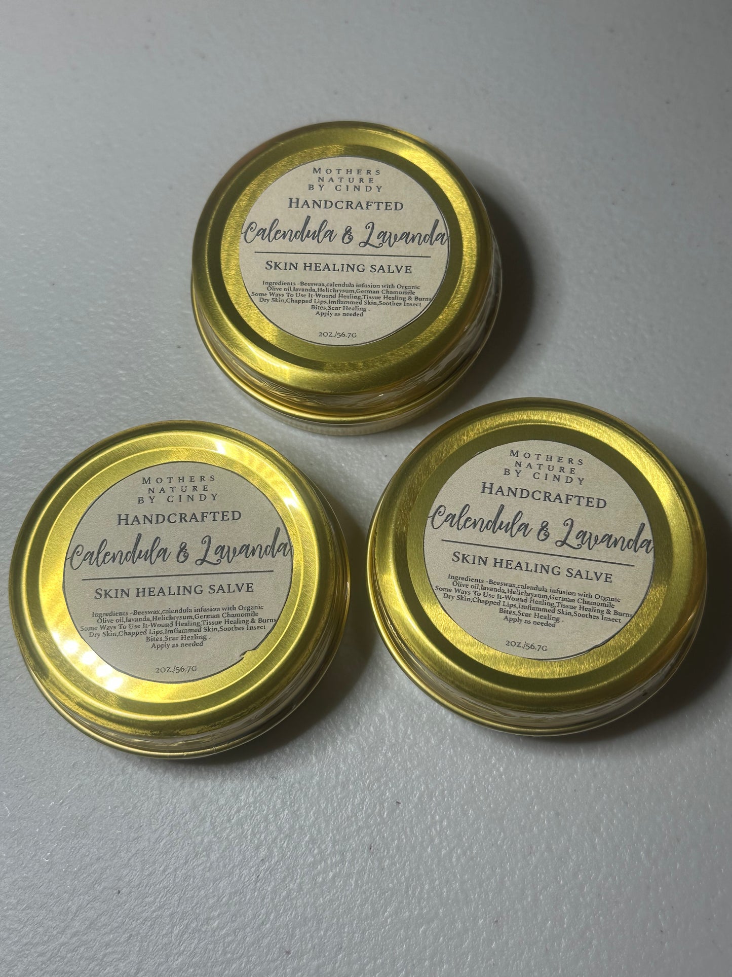 Caléndula & Lavender Salve ointment Treatment for skin.