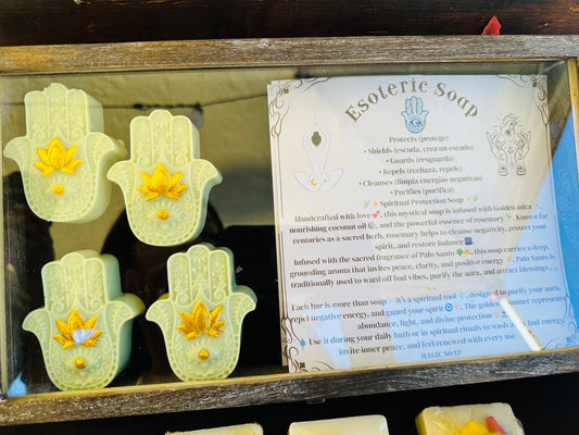 Spiritual Protection Soap with Rosemary & Palo Santo – Cleansing, Purifying, Handmade Natural Soap