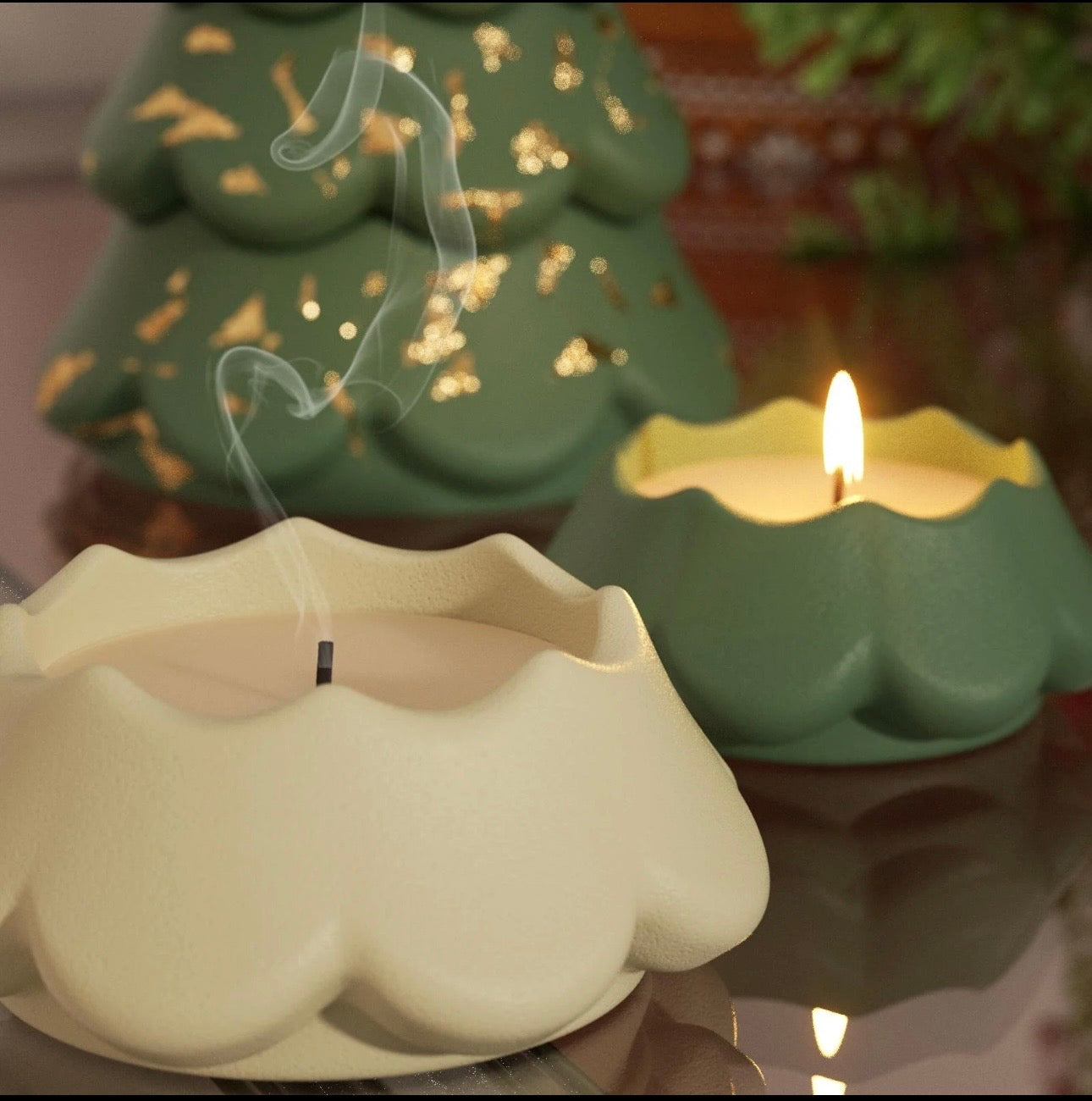 Cristhmas Pine Candle